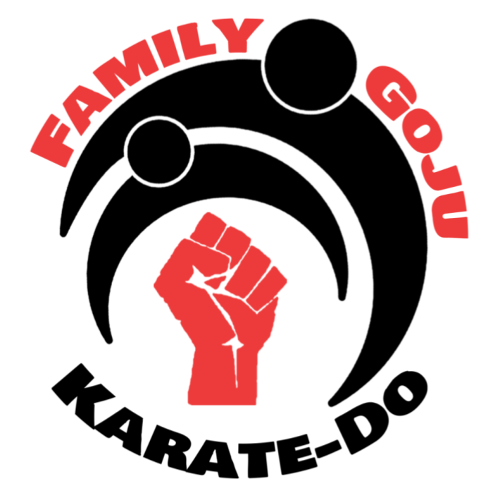 Family Goju Karate Logo - Colour White Circle Transparent Background